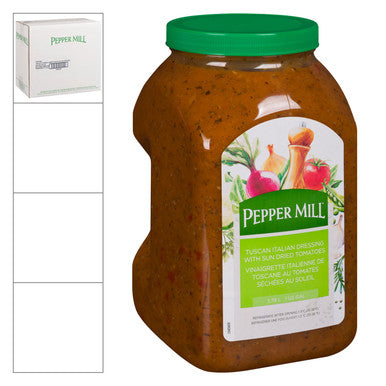 Pepper Mill Tuscan Italian Dressing, With Sun Dried Tomato | 3.78L/Unit, 2 Units/Case