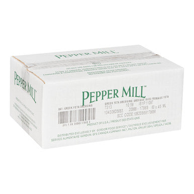Pepper Mill Mediterranean Greek Dressing, With Feta, Portion | 45ML/Unit, 60 Units/Case