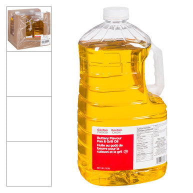 Gordon Choice GFS Buttery Flavoured Pan & Grill Oil | 3.78L/Unit, 4 Units/Case