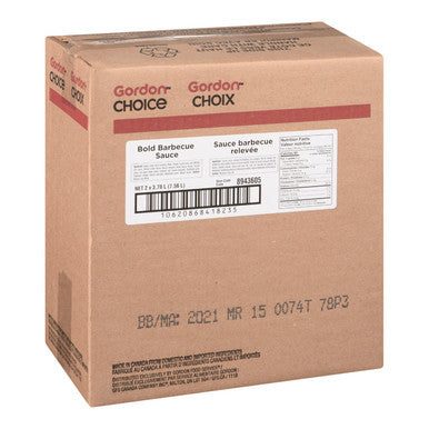 Gordon Choice GFS Bold Barbeque Sauce | 3.78L/Unit, 2 Units/Case