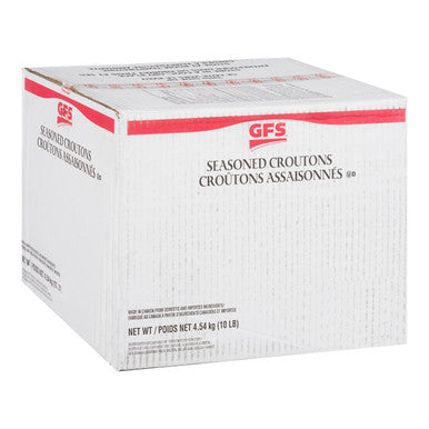 Gordon Choice GFS Seasoned Homestyle Croutons, 3/4 In Diced | 4.54KG/Unit, 1 Unit/Case