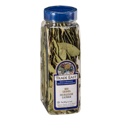 Trade East Whole Bay Leaves, Spice, Shaker, Trans Fat Compliant | 60G/Unit, 12 Units/Case
