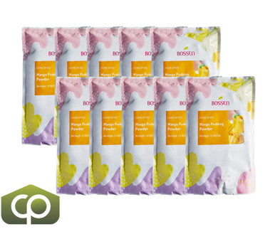Bossen Mango Pudding Bubble Tea Powder Mix 2.2 lb. (1 kg) | Sweet Mango Flavor(10/Case)