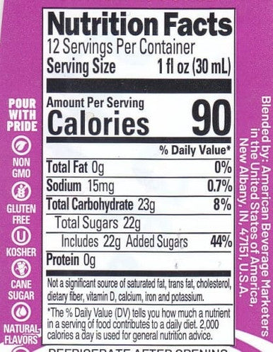 Master of Mixes 375 mL Raspberry Syrup - Rich Juicy Flavor (12/Case)