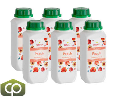 Bossen Peach Bubble Tea Concentrated Syrup - 30 fl. oz.(6/Case)