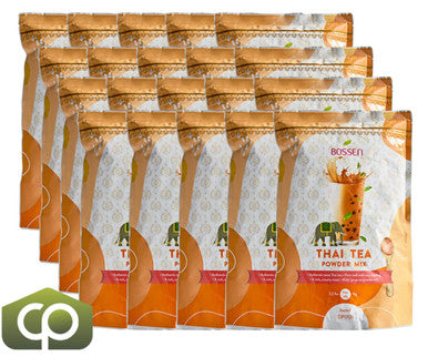 Bossen 1 kg (2.2 lb.) Thai Tea Powder Mix - Bubble Tea Bliss(10/Case)