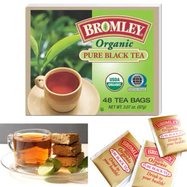 Bromley Pure and Organic Antioxidant Black Tea Bags - 48-Box(6/CASE)