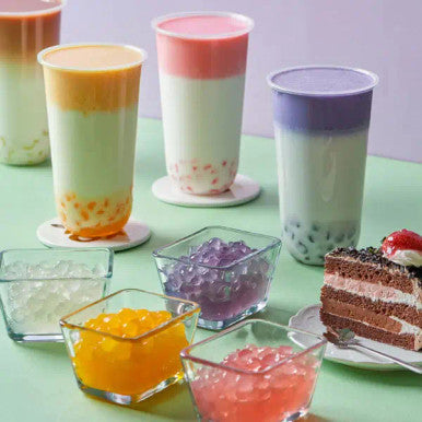 Bossen 4.4 lb. (2 kg) Cherry Blossom Bubble Tea Crystal Boba in Syrup(6/Case)