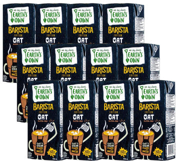 Earth's Own Oat Milk Barista Edition - 946mL - Plant-Based, Dairy-Free, Vegan, Nut-Free, Shelf-Stable  -12/CASE