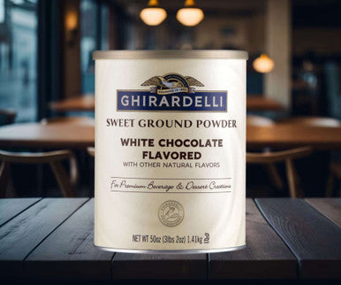 Ghirardelli Sweet Ground White Chocolate Flavored Powder 3.12 lb.
