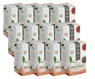 Numi Organic Chinese Breakfast Yunnan-Style Tea Bags, 18/Box (6/Case)