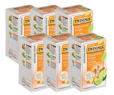 Twinings White Hibiscus, Lime & Ginger Wellness Blend - 18/Box