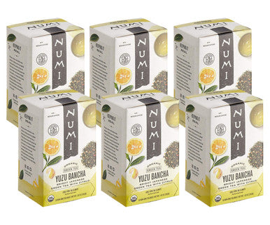 Numi Yuzu Bancha Organic Hot or Cold Tea Bags- 16/Box (6/Case)