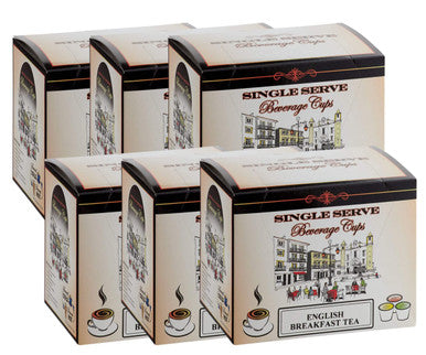 Caffe De Aroma English Breakfast Tea Single Serve Cups - 12-Box