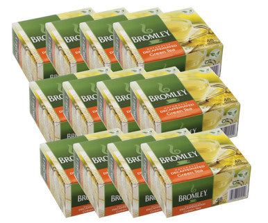 Bromley Hot Green Naturally Decaffeinated Decaffeinated Tea Bags - 48-Box(12/CASE)