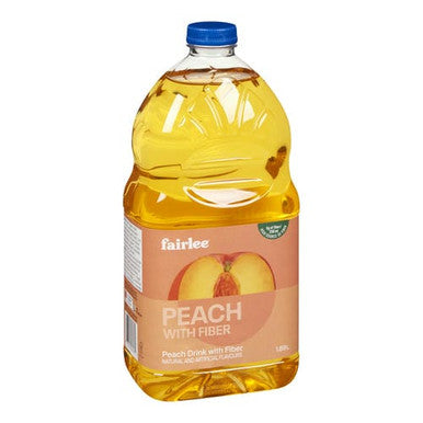 Fairlee Juices Drink Peach With Fibre Light 1.89L/63.91oz (6/Case) - Canadian Made
