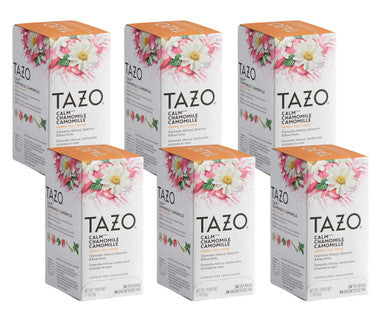 Tazo Calm Chamomile Naturally Herbal Tea Bags - 24-Count(6/CASE)
