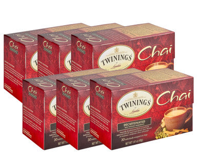 Twinings Chai Decaffeinated Delight Tea Bags - 20/Box (6/CASE)