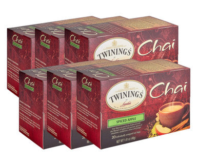 Twinings Spiced Apple Chai Fall-Inspired Flavor Tea Bags - 20/Box(6/CASE)