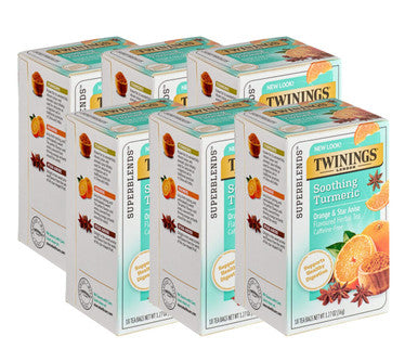 Twinings Soothe Turmeric, Orange & Star Anise Tea Bags - 18/Box(6/CASE)