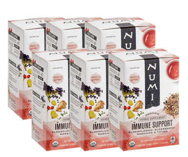 Numi Immune Support: Hot or Cold Herbal Tea Bags - 16/Box (6/Case)