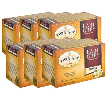 Twinings Earl Grey Exquisite Blend with Jasmine Tea Bags - 20/Box(6/CASE)