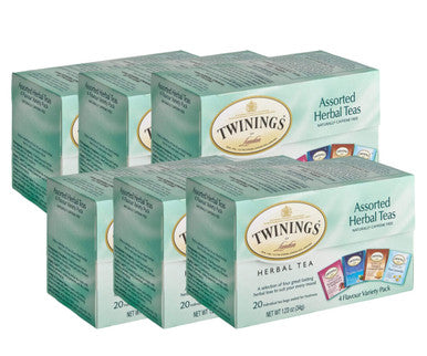 Twinings Assorted Herbal Versatile Brewing Tea Bags - 20/Box(6/CASE)