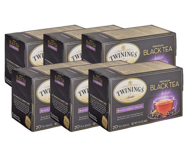 Twinings Blackcurrant Fruity Elegance Breeze Tea Bags - 20/Box(6/CASE)