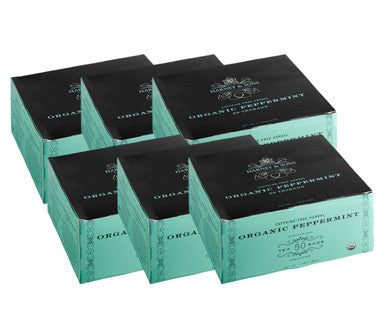 Harney & Sons Organic Peppermint Refreshing Herbal Tea Bags 50/Box(6/CASE)