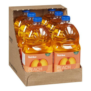 Fairlee Juices Drink Peach With Fibre Light 1.89L/63.91oz (6/Case) - Canadian Made