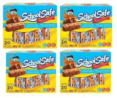 School Safe Banana Chocolate Chip Muffin Bars - 20 Ã— 40g | 4/CASE