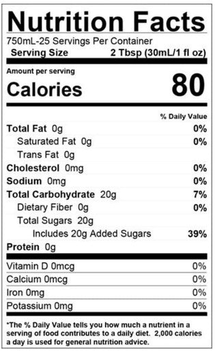 Torani Puremade Vanilla Flavoring Syrup 750 mL Glass Bottle (12/Case)