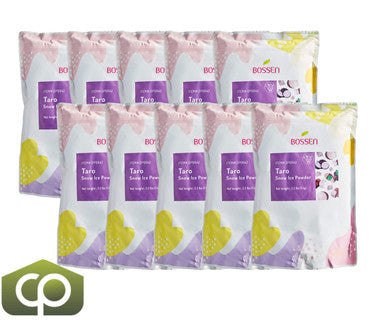 Bossen 2.2 lb. (1 kg) Bubble Tea Taro Snow Ice Powder Mix - Creamy and Nutty Desserts(10/Case)