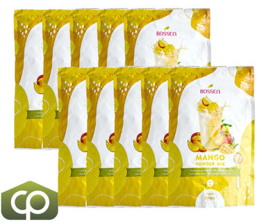 Bossen 1 kg (2.2 lb.) Mango Powder Mix - Mango Infusion for Bubble Tea(10/Case)