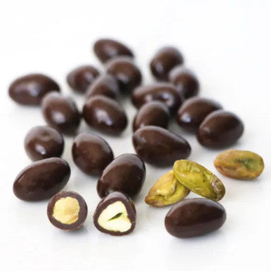 Dark Chocolate Covered Pistachios Bulk Size 25 lbs/11.33 kgs