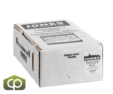 Jones Ginger Ale Soda Syrup 3 Gallon Bag in Box - Refreshing Sweet Ginger Flavor