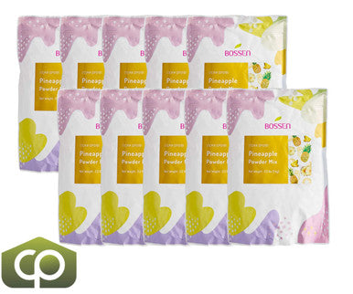 Bossen Pineapple Bubble Tea Powder Mix 2.2 lb. (1 kg) | Sweet & Refreshing Tropical(10/Case)
