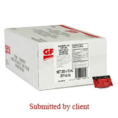 Gordon Choice GFS Pure Raspberry Jam, Portion | 10ML/Unit, 200 Units/Case