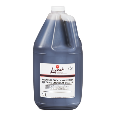 LYNCH Chocolate Syrup, Premium Bulk Food Service-4L/1 Gallon