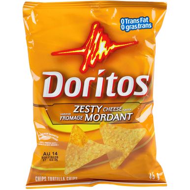 Doritos Zesty Cheese Vending Chips | 48 Packs | 45g Ea