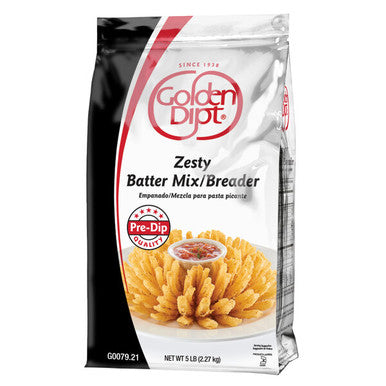 Golden Dipt Zesty Breading Batter Mix | 5LB/Unit, 6 Units/Case