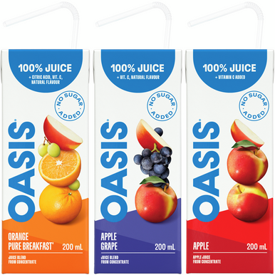OASIS Juice Blend Variety Pack 200ml (40/CASE)