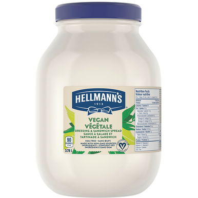 HELLMANNS Mayonnaise Vegan 3.78L/1 Gallon