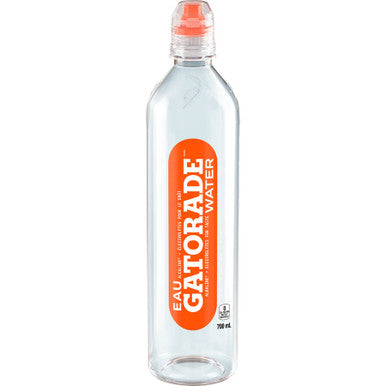 Gatorade Unflavoured Water with Sports Cap - 700ML (Pack of 12) - Canadian Made