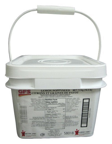 Gordon Choice GFS Lemon Poppy Seed Muffin Batter, Zero Trans Fat | 7.5KG/Unit, 1 Unit/Case
