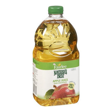 Nature's Best Apple Juice, 100 Percent, Polyethylene | 1.89L/Unit, 6 Units/Case