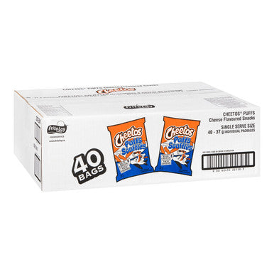 Cheetos Cheese Puff Snack | 37G/Unit, 40 Units/Case