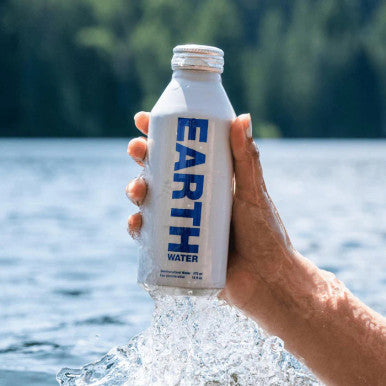 Earth Water Spring Water, Aluminium Bottle | 473ML/Unit, 24 Units/Case