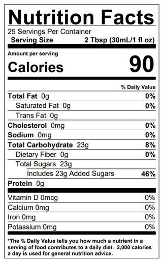 Torani Puremade 750 mL Peppermint Flavoring Cool Minty Syrup (12/Case)