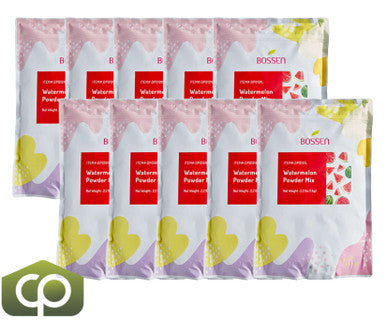 Bossen 2.2 lb. (1 kg) Bubble Tea Watermelon Powder Mix | Refreshing Sweet Flavor(10/Case)